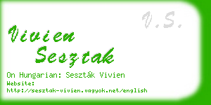 vivien sesztak business card