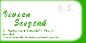 vivien sesztak business card